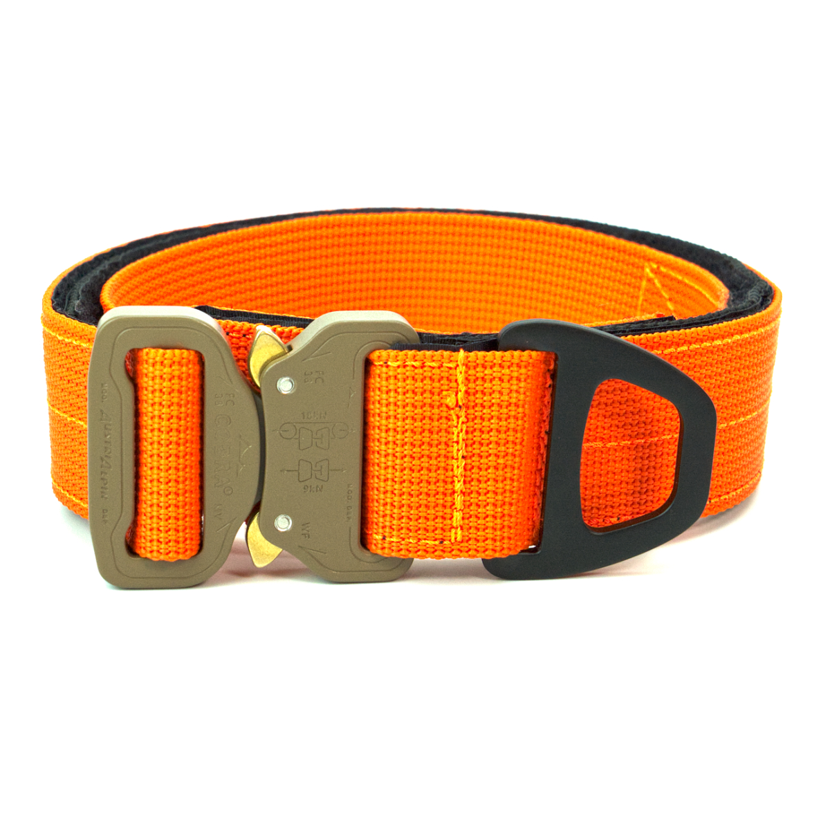 Custom Halsband 40mm Orange G4 58 - 65cm | Schnalle : Cobra Poliert