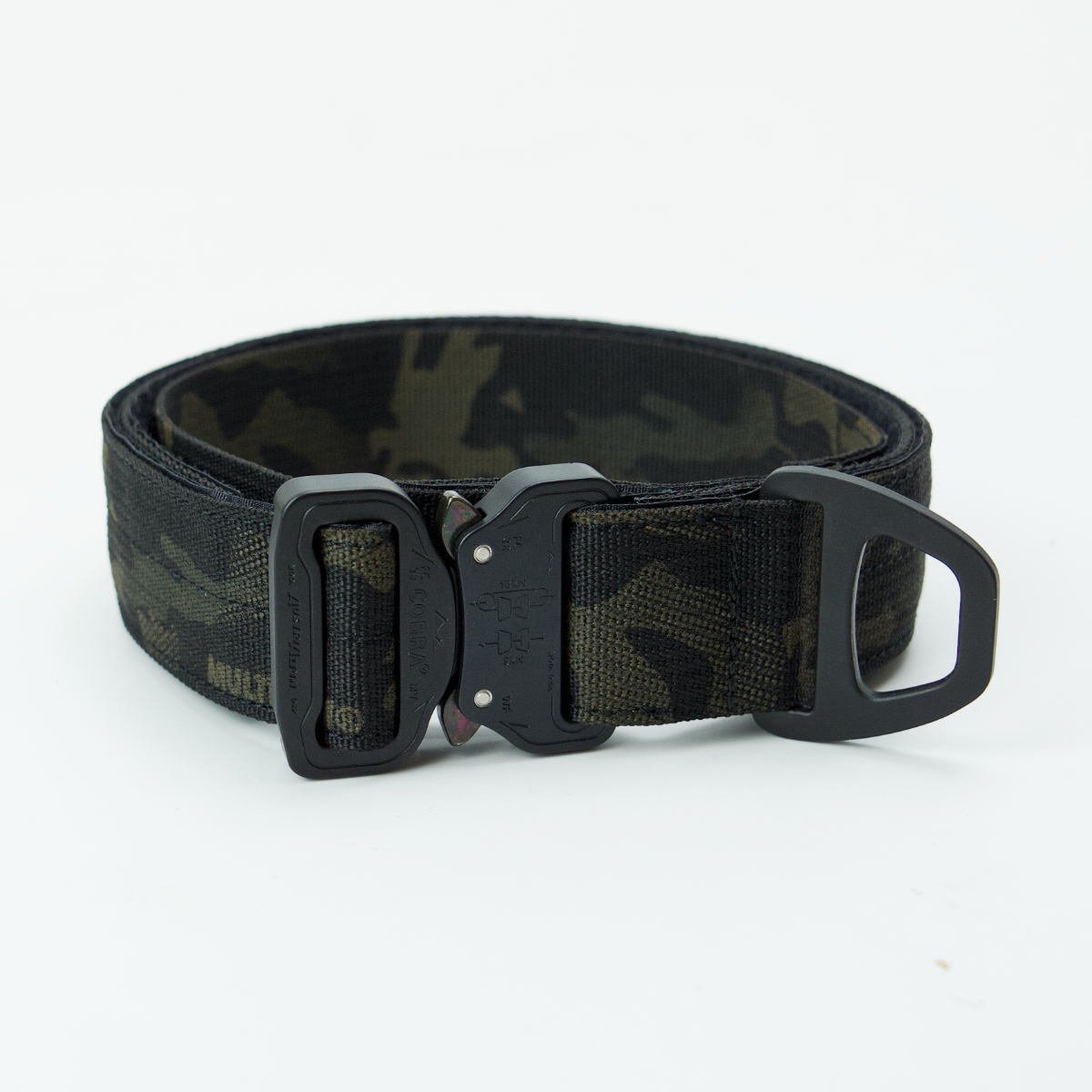 Custom Halsband 40mm Multicam Black G3 52 - 59cm | Schnalle : Cobra Grün
