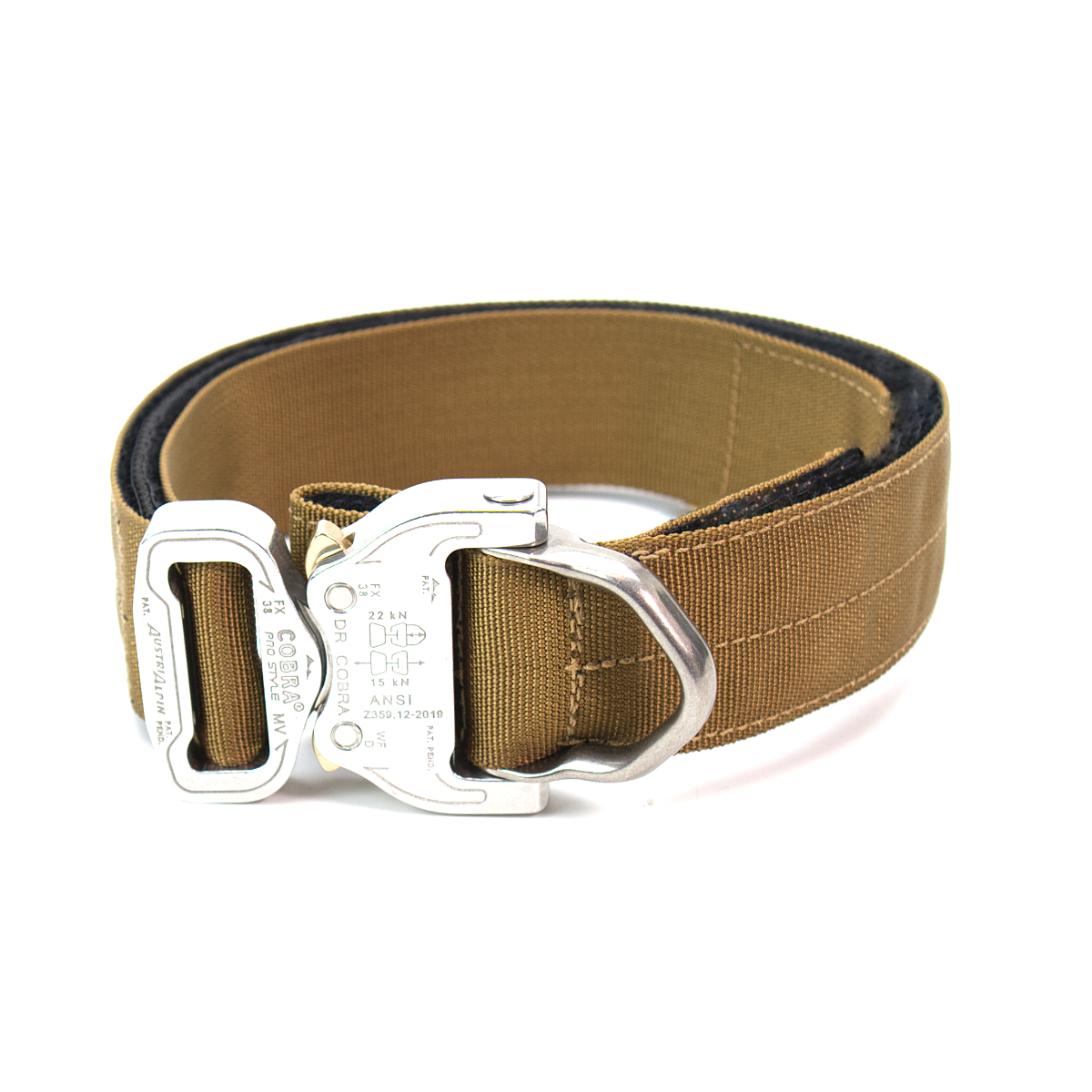 Custom Halsband 40mm Coyote G1 38 - 47cm | Schnalle : Cobra Pink