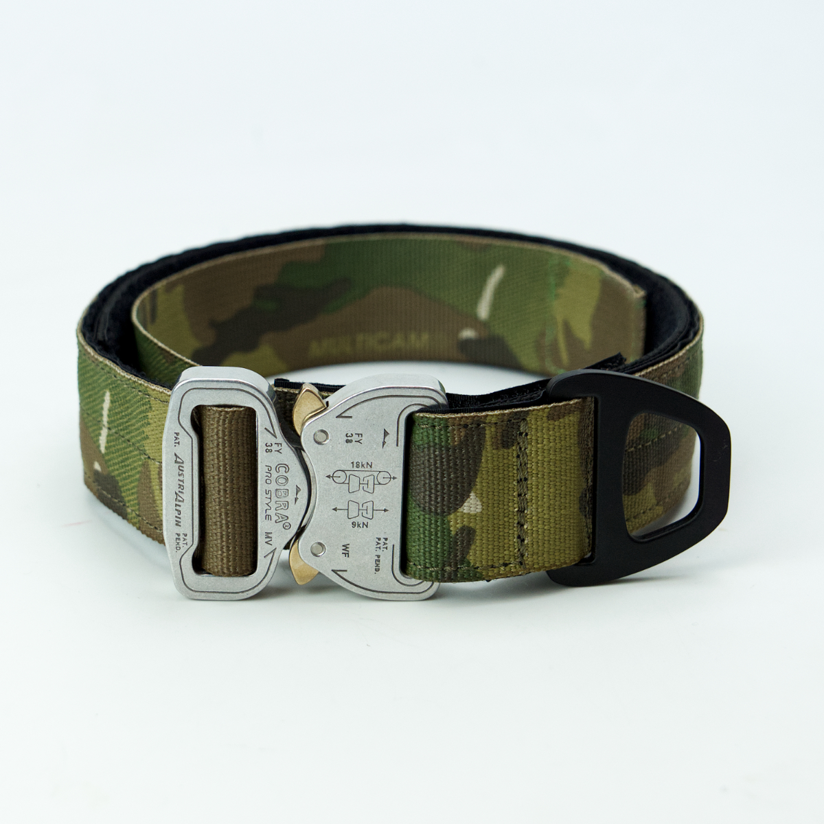 Custom Halsband 40mm Multicam Green G3 52 - 59cm | Schnalle : Cobra Blau