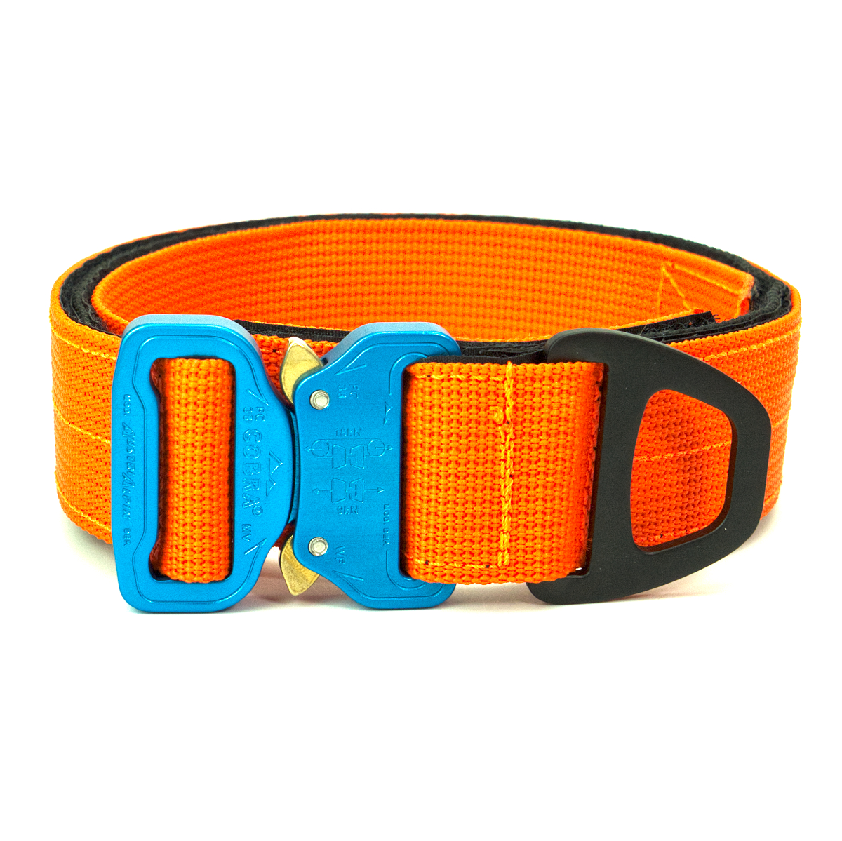 Custom Halsband 40mm Orange G4 58 - 65cm | Schnalle : Cobra Poliert