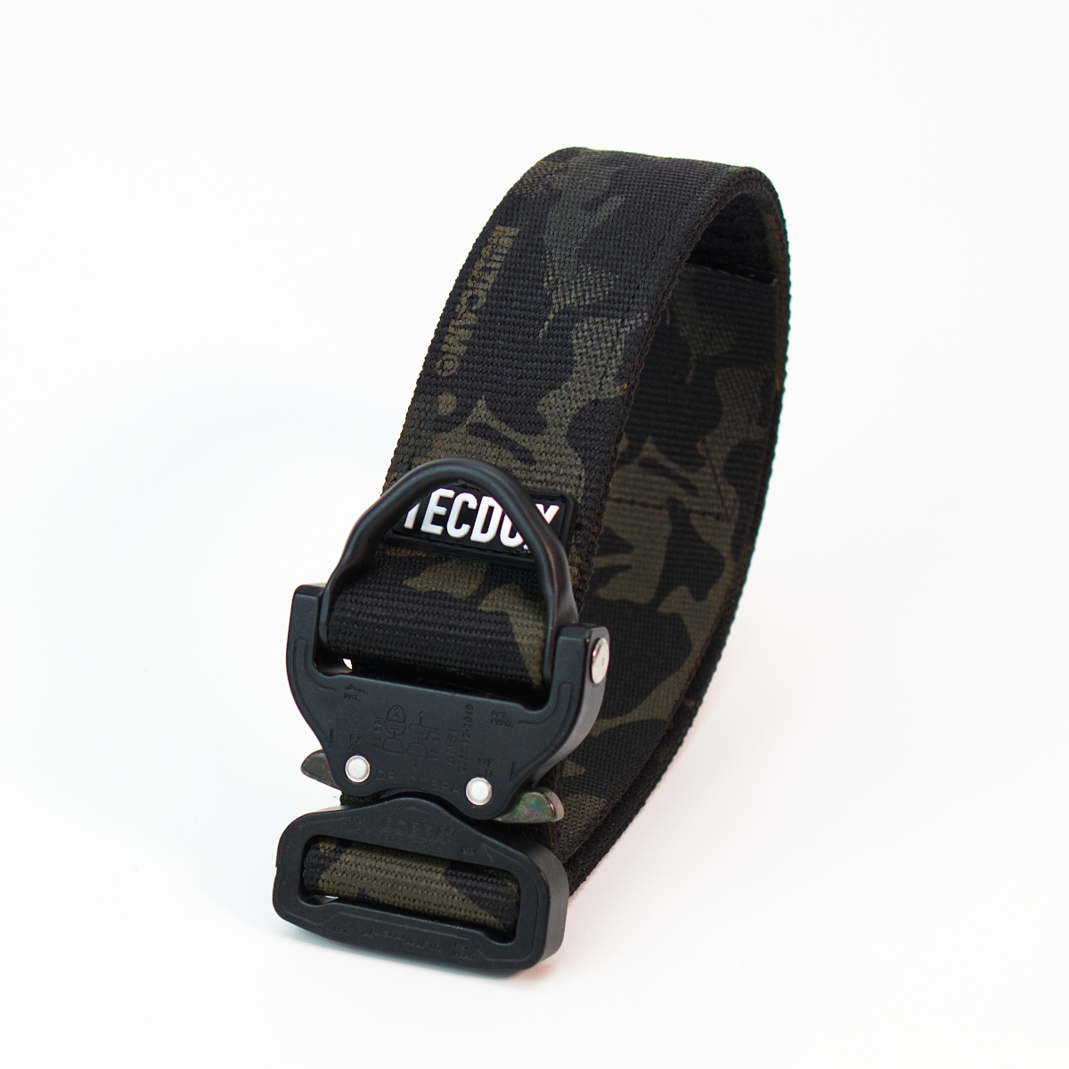 Custom Halsband 45mm Multicam Black G2 46 - 53cm | Schnallen : D Ring Cobra Poliert