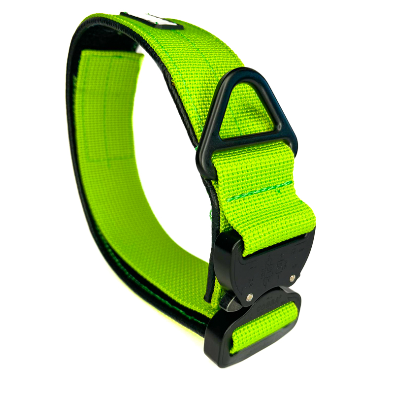 Universalhalsband 40mm Lederpolster Green G3 52 - 59cm