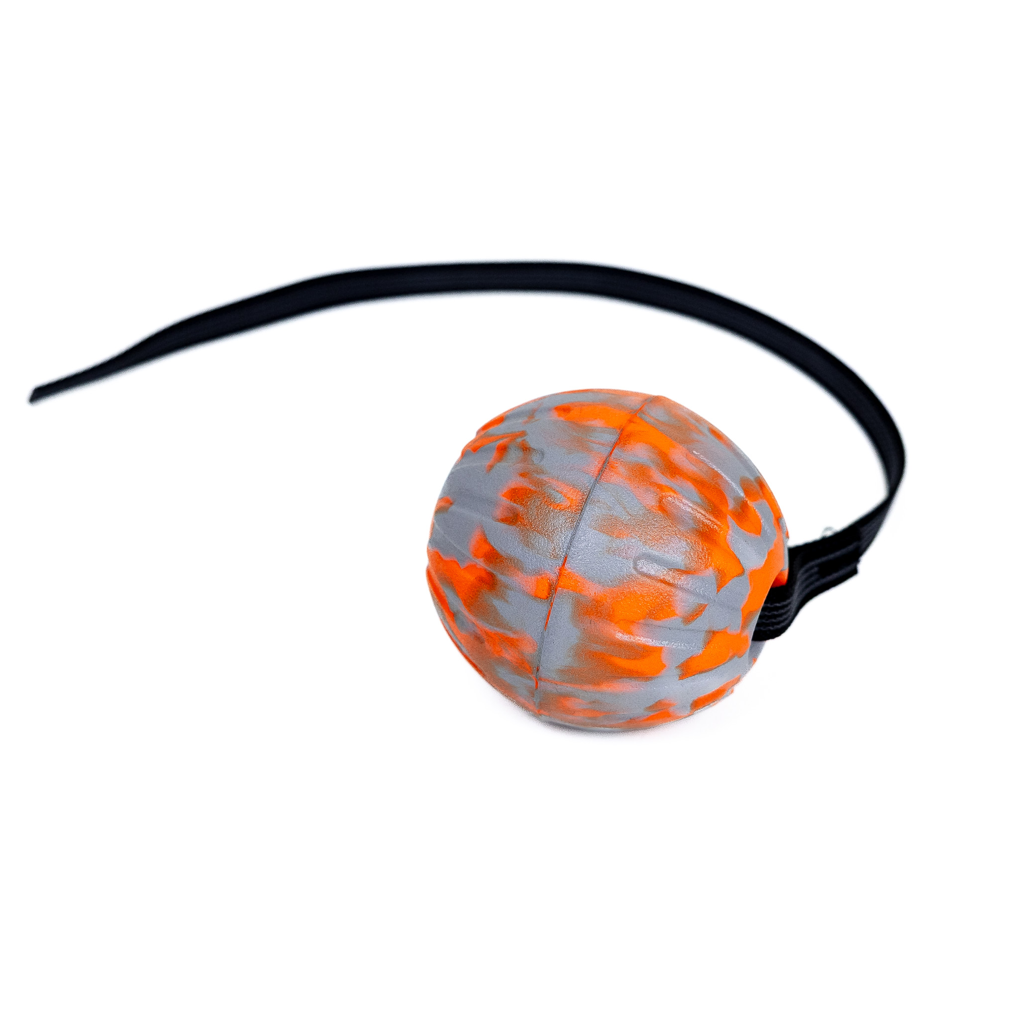 Ball Schlaufe 9cm Orange-Grau