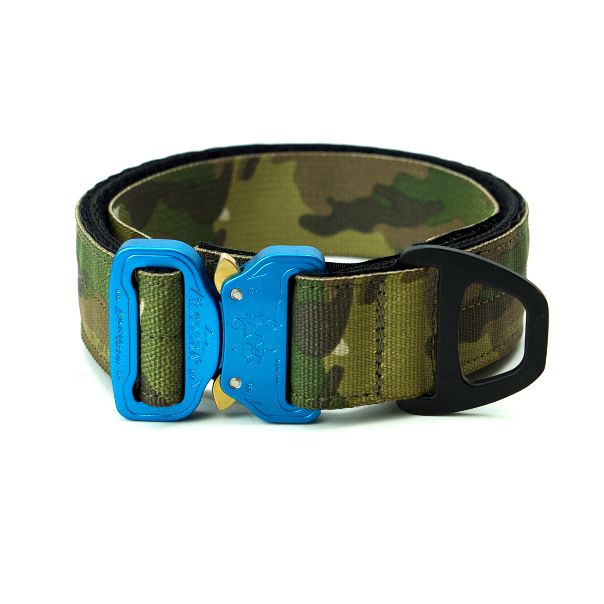 Custom Halsband 40mm Multicam Green G3 52 - 59cm | Schnalle : Cobra Blau
