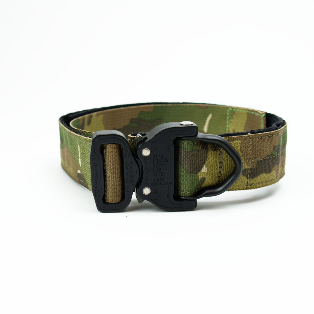 Custom Halsband 40mm Multicam Green G3 52 - 59cm | Schnalle : Cobra Blau