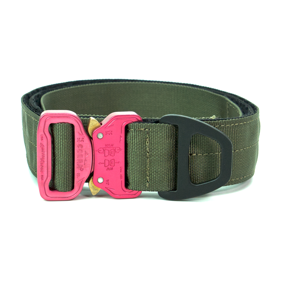 Custom Halsband 40mm Olive G5 63 - 83cm | Schnalle : Cobra Coyote