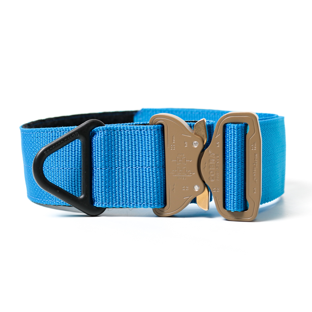 Custom Halsband 50mm Blau G5 63 - 83cm | Schnalle : Cobra Coyote