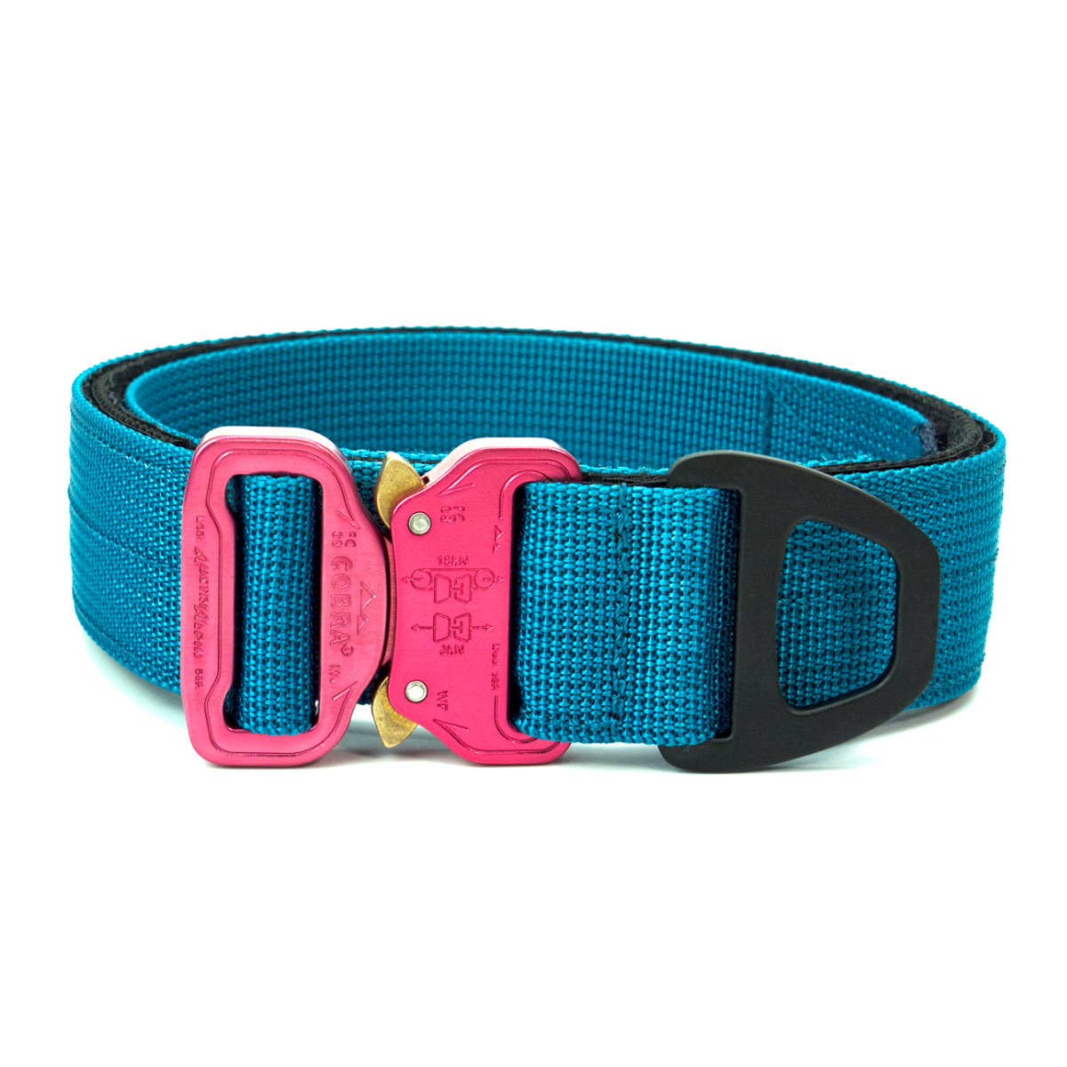 Custom Halsband 40mm Petrol G1 38 - 47cm | Schnalle : Cobra Oliv