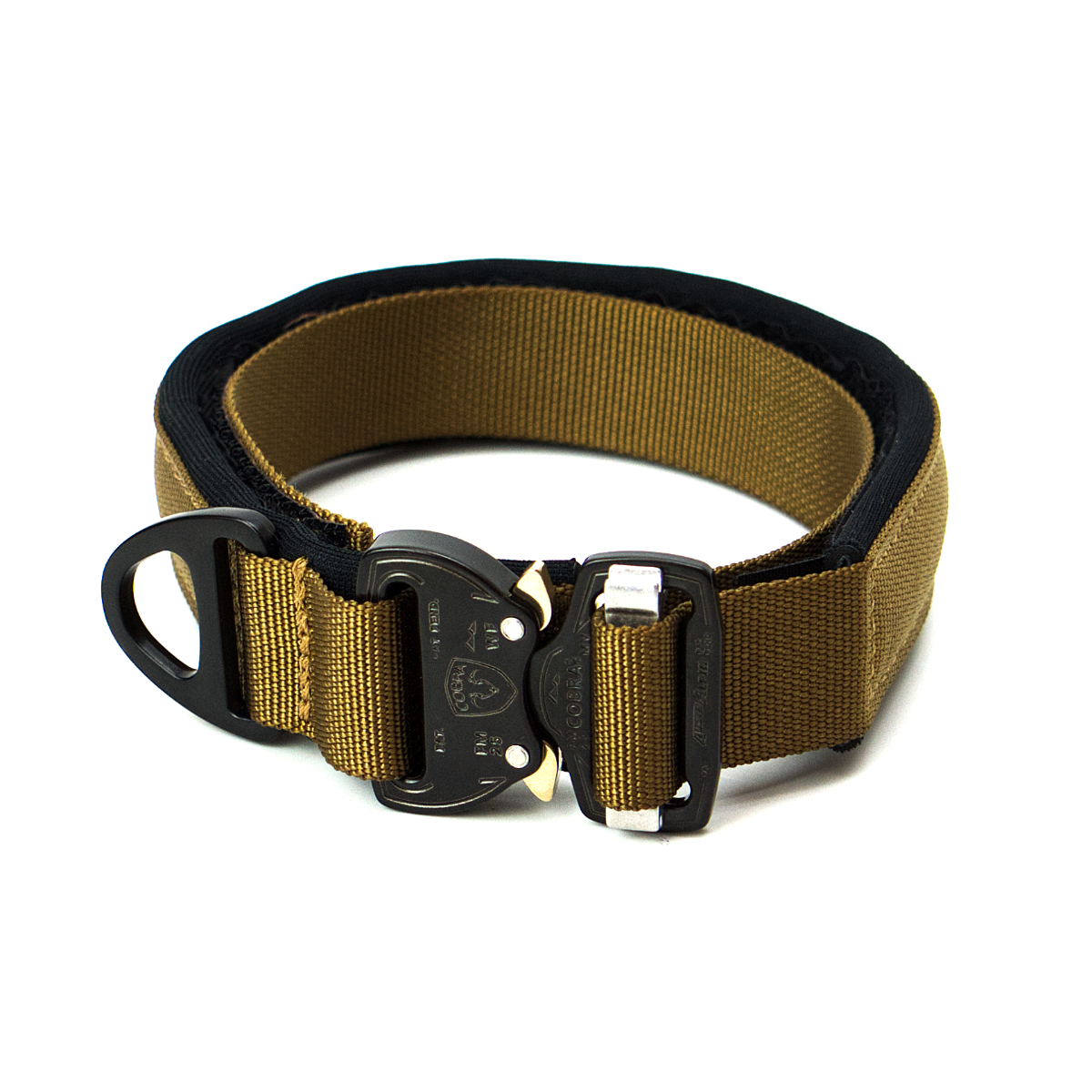 Custom Halsband 25mm Farbe Gurtband : Camo Schwarz/Silber | Grösse : G1 30cm - 40cm