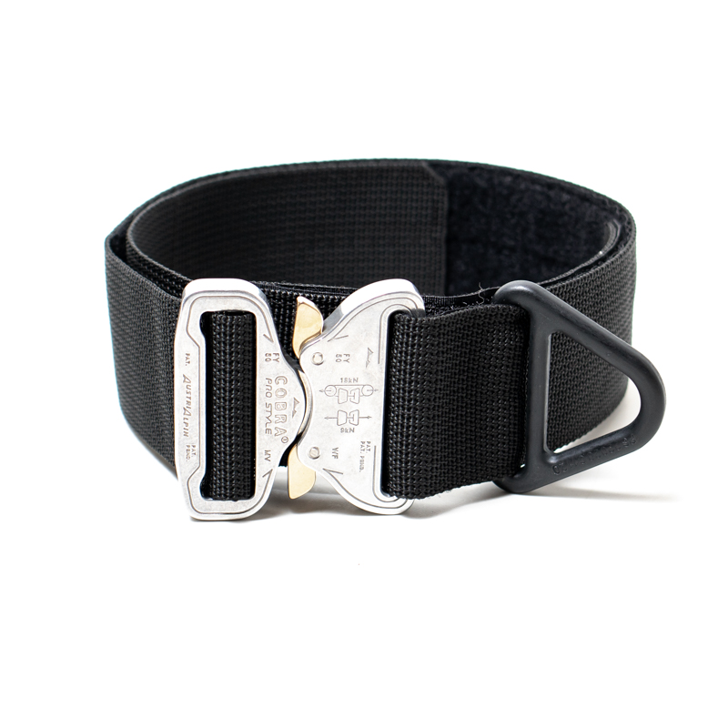 Custom Halsband 50mm Black G4 58 - 65cm | Schnalle : Cobra Oliv