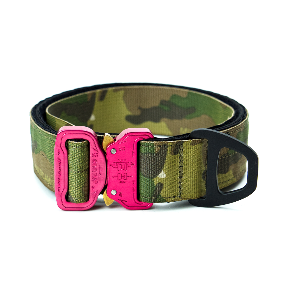 Custom Halsband 40mm Multicam Green G3 52 - 59cm | Schnalle : Cobra Blau