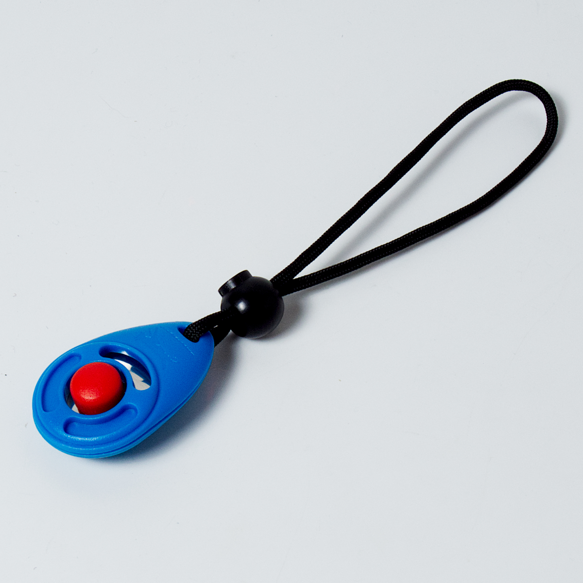 Clicker with hand strap