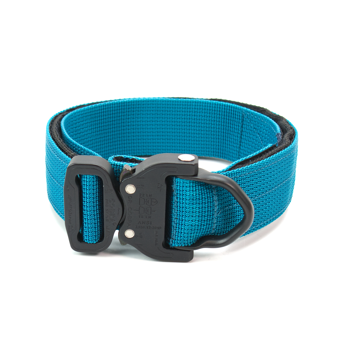 Custom Halsband 40mm Petrol G1 38 - 47cm | Schnalle : Cobra Oliv