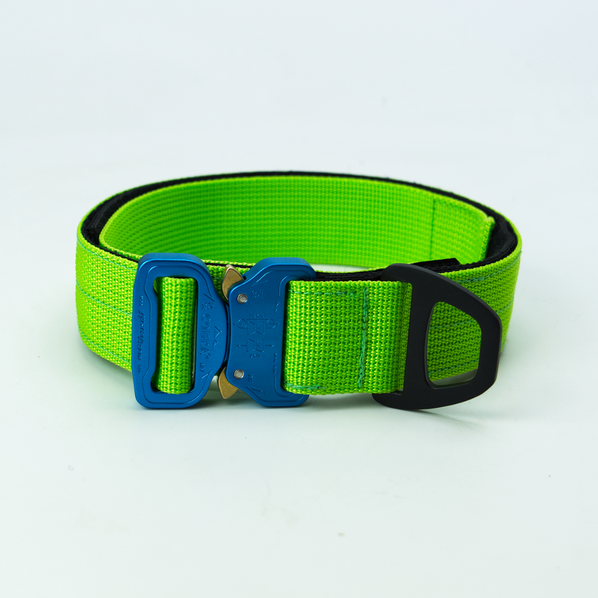 Custom Halsband 40mm Grün G1 38 - 47cm | Schnalle : Cobra Poliert
