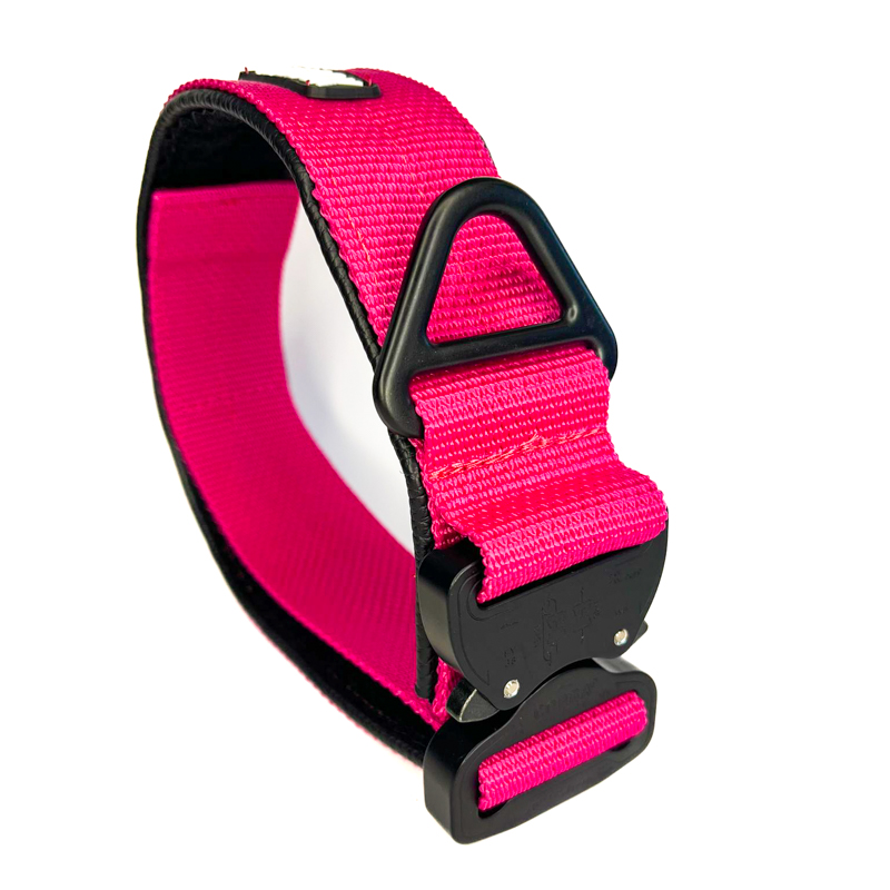 Universalhalsband 40mm Pink Lederpolster G1 38 - 47cm 