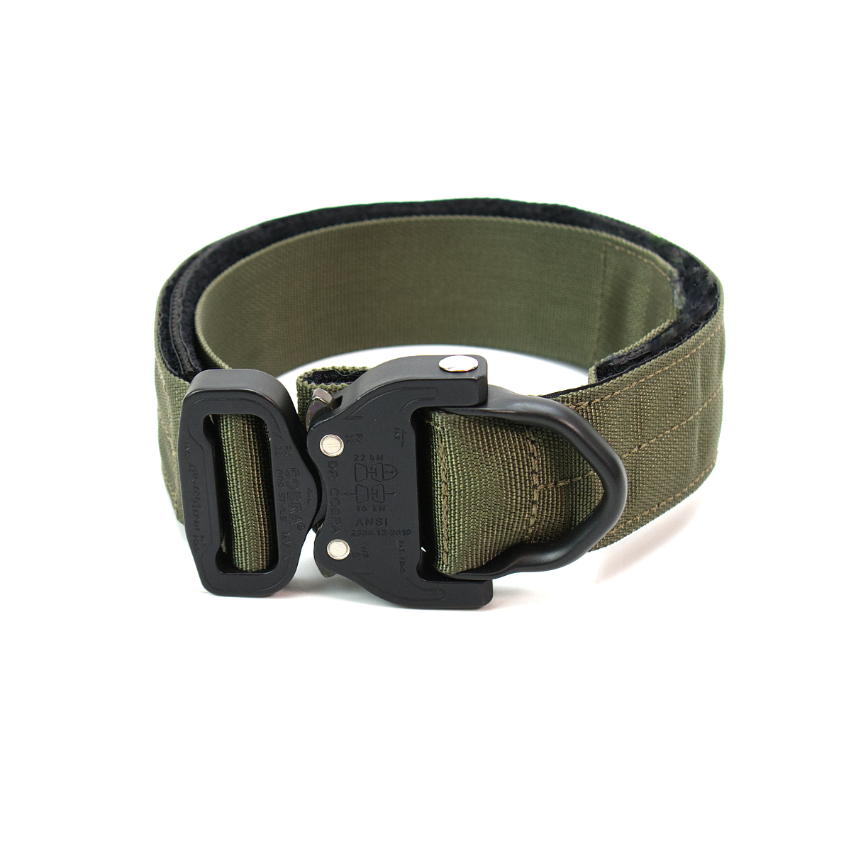 Custom Halsband 40mm Olive G5 63 - 83cm | Schnalle : Cobra Coyote