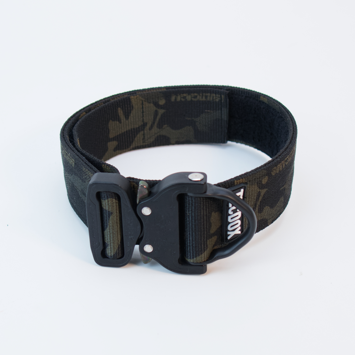 Custom Halsband 45mm Multicam Black G2 46 - 53cm | Schnallen : D Ring Cobra Poliert