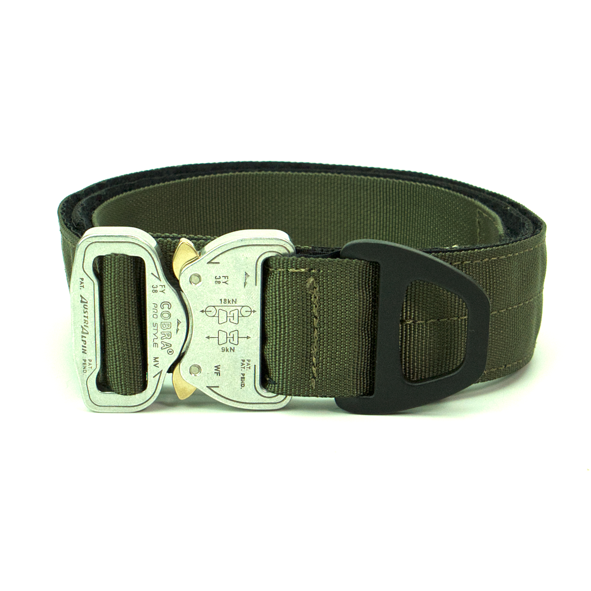 Custom Halsband 40mm Olive G5 63 - 83cm | Schnalle : Cobra Coyote