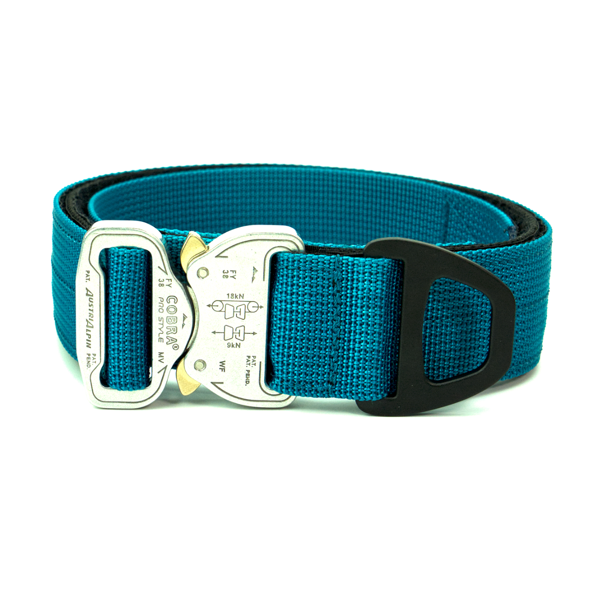 Custom Halsband 40mm Petrol G1 38 - 47cm | Schnalle : Cobra Oliv