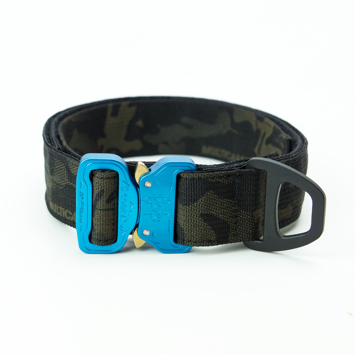 Custom Halsband 40mm Multicam Black G3 52 - 59cm | Schnalle : Cobra Grün
